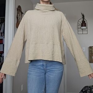 lululemon athletica Tan Cowl Neck Sweater